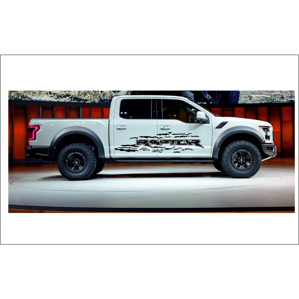 2Pcs/Pair FORD RAPTOR 2x Aufklebers Racingstreifen vinyl body decal ...