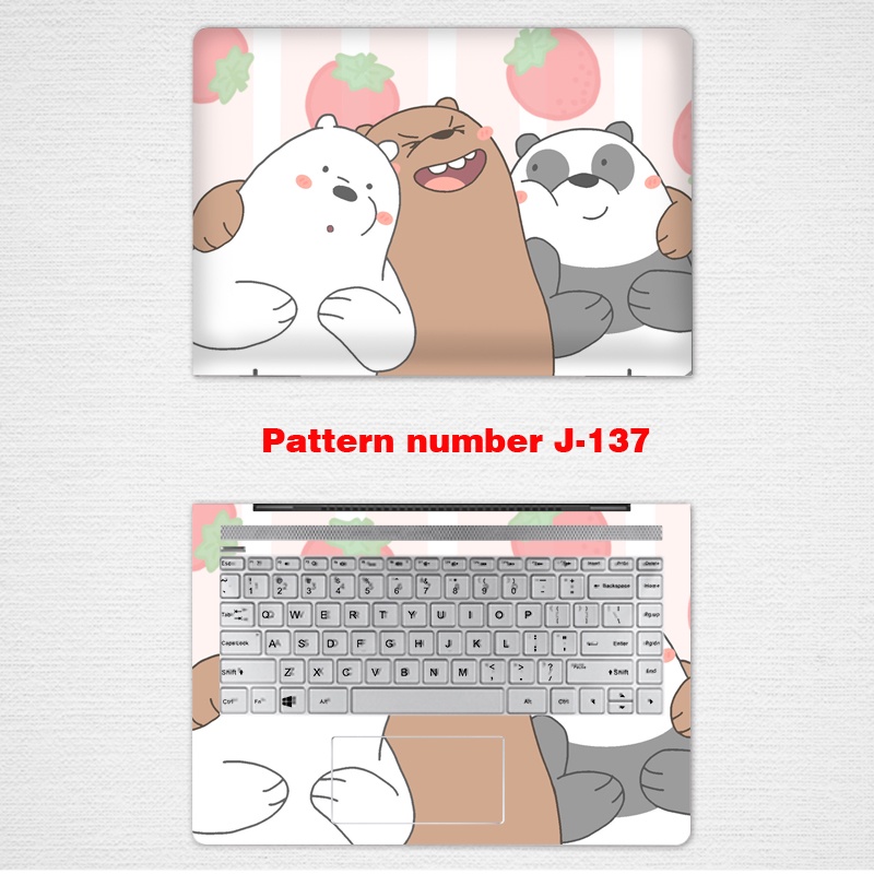 2pcs Universal Kumamon Laptop Stickers Decal Self-adhesive VINYL 12 13 ...