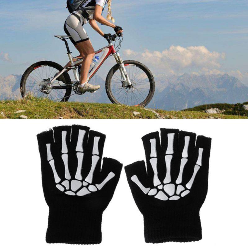 free shipping COD Cycling Gloves Knitted Skeleton Protective Ghost Claw