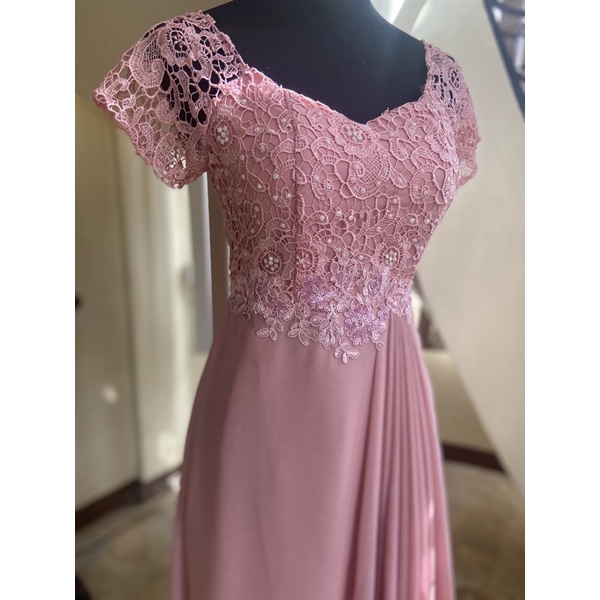 Old rose gown best sale