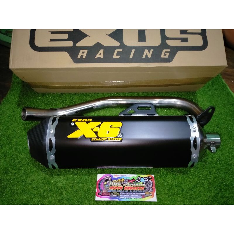 Exos pipe X-6 for Yamaha Aerox155 Plug and play | Shopee Philippines