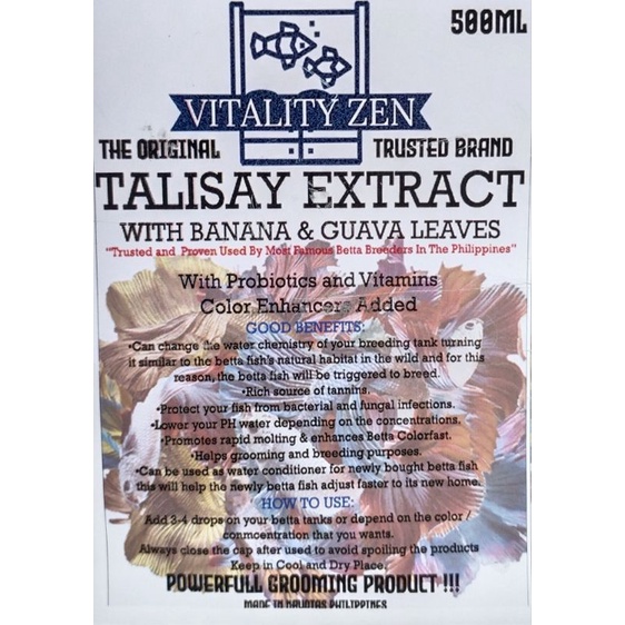 Vitality Zen Talisay Extract Shopee Philippines