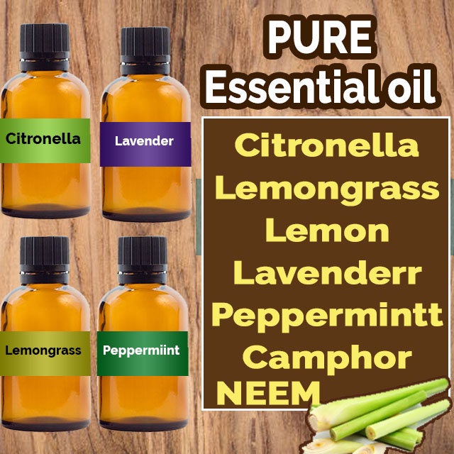 Citronella , Lemongrass , Lavender and Lemon ESSENTIAL OIL Shopee