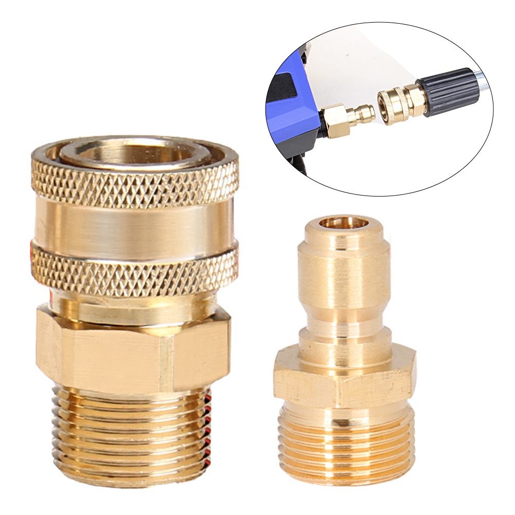 2PCS Adapter Garden Hose Easy Install Coupler Quick Connector Set High ...