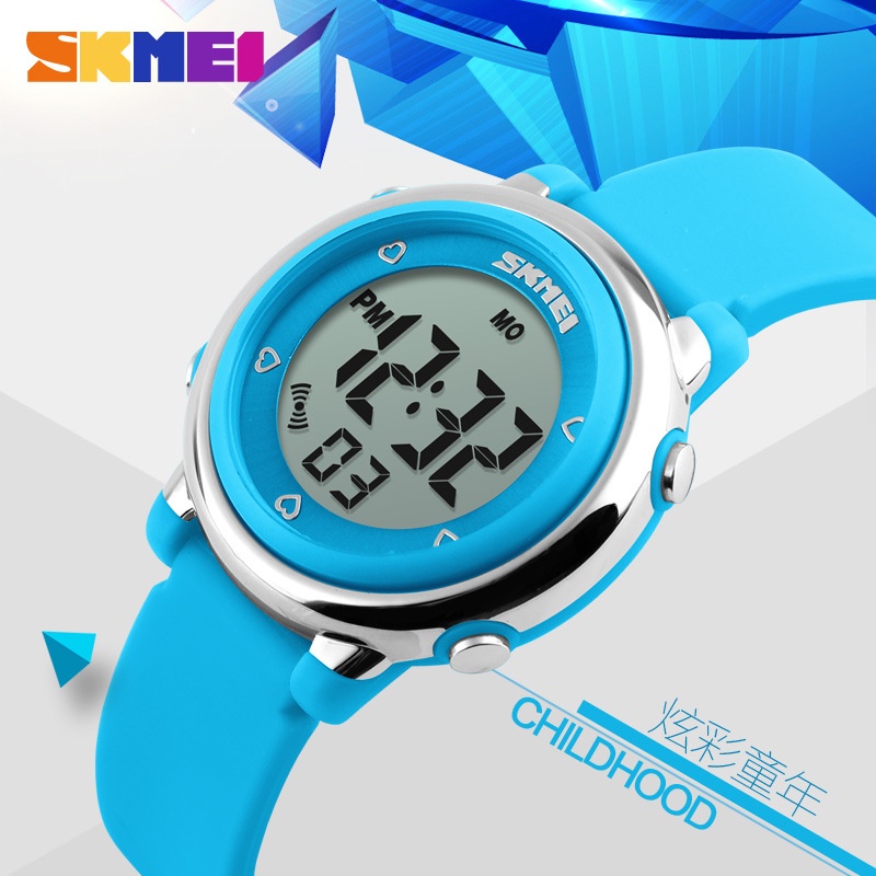 Skmei 1100 Fashion led Waterproof Children s Electronic Watch Primary School Students Silicone Sports Shopee Philippines