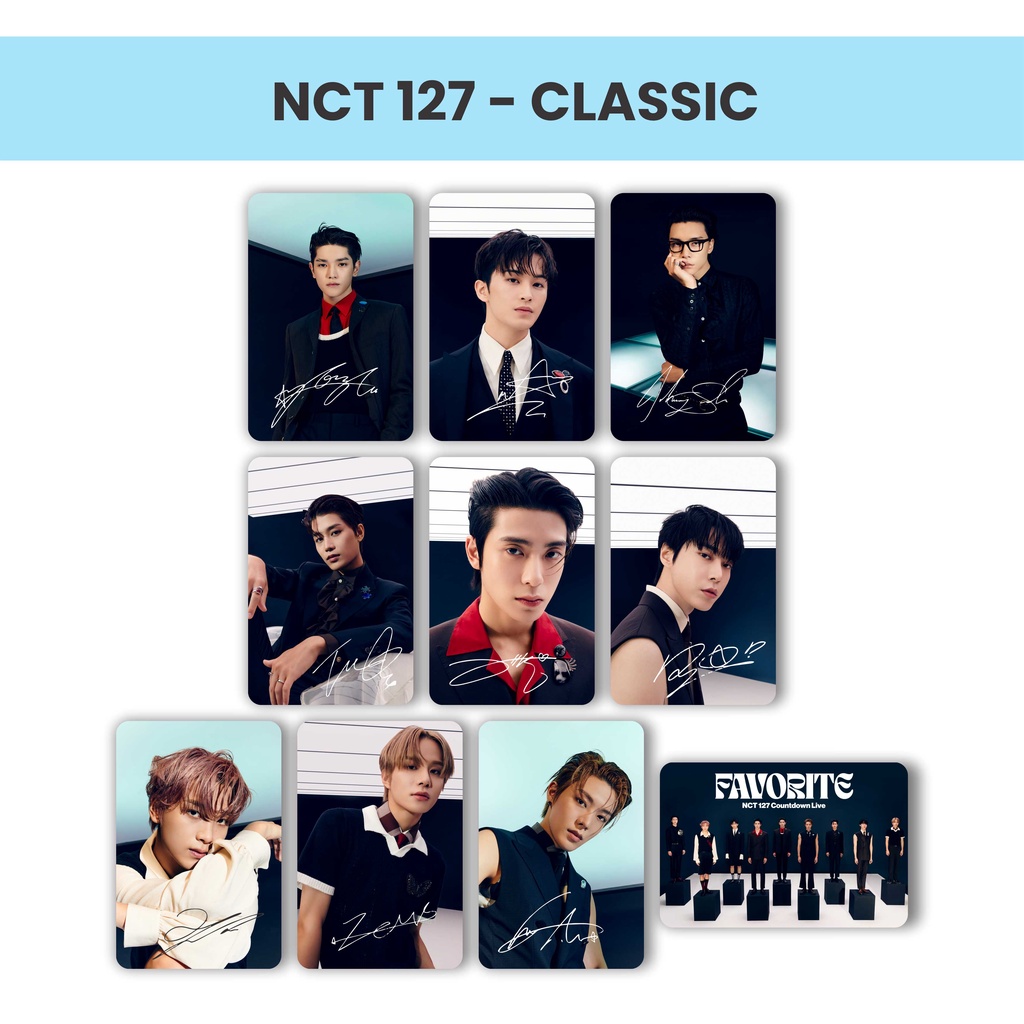 Kpop NCT 127 Favorite Photocard (Signature All Member) | Shopee Philippines