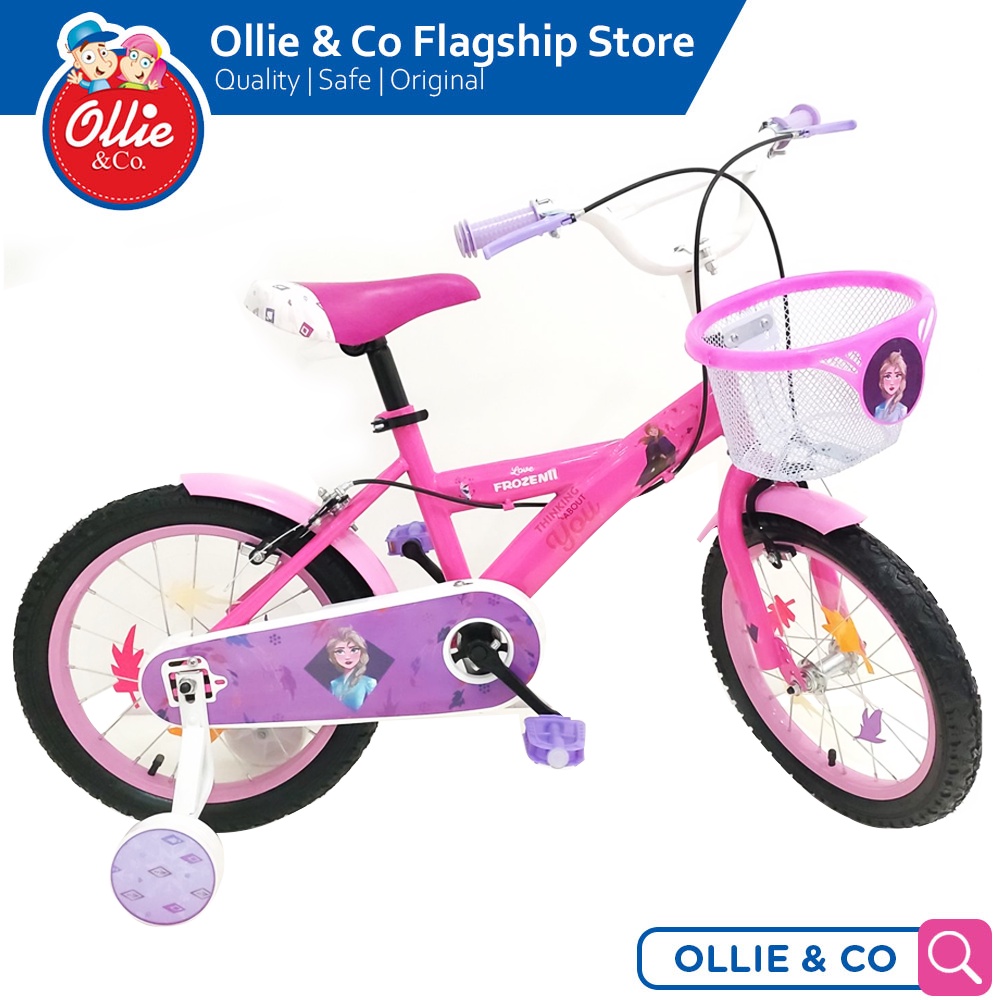Disney Frozen Kids Bike 12 inch 14 inch 16 inch for ages 3 years and up with Basket and Training Shopee Philippines