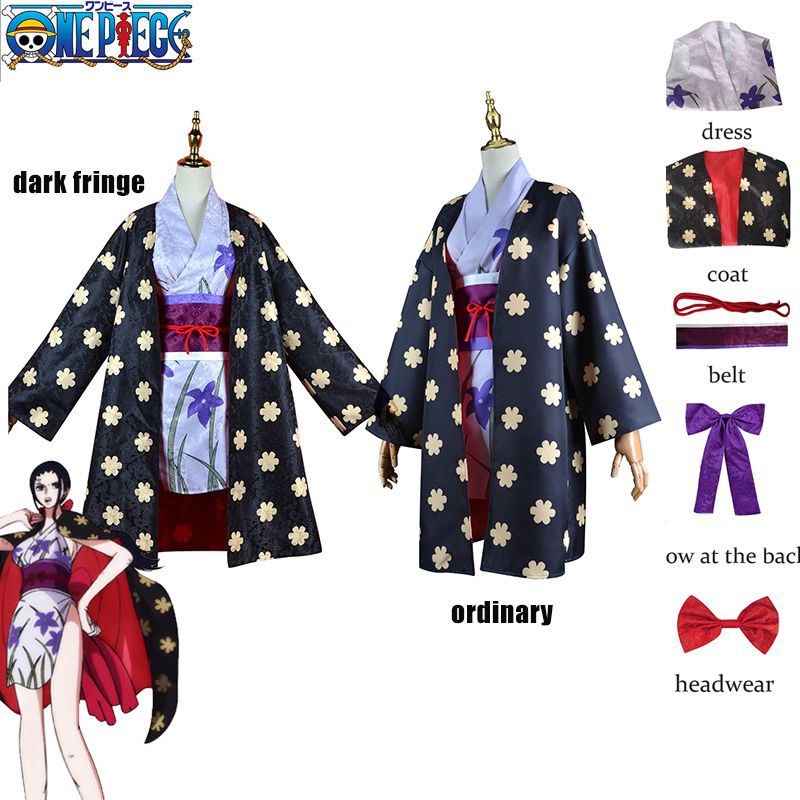 Anime One Piece Nico Robin Cosplay Costume Dress Outfit Halloween Party ...