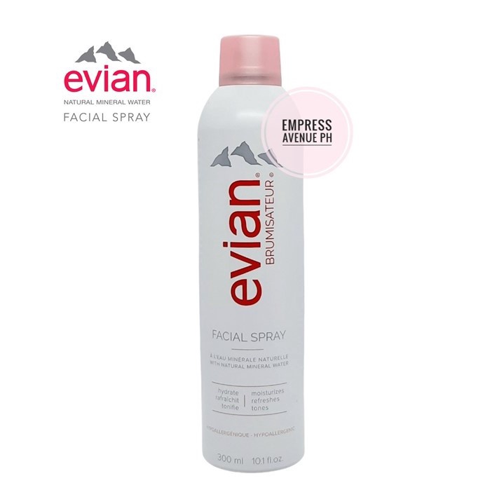Evian Natural Mineral Water Facial Spray 300ml (Made in France/New