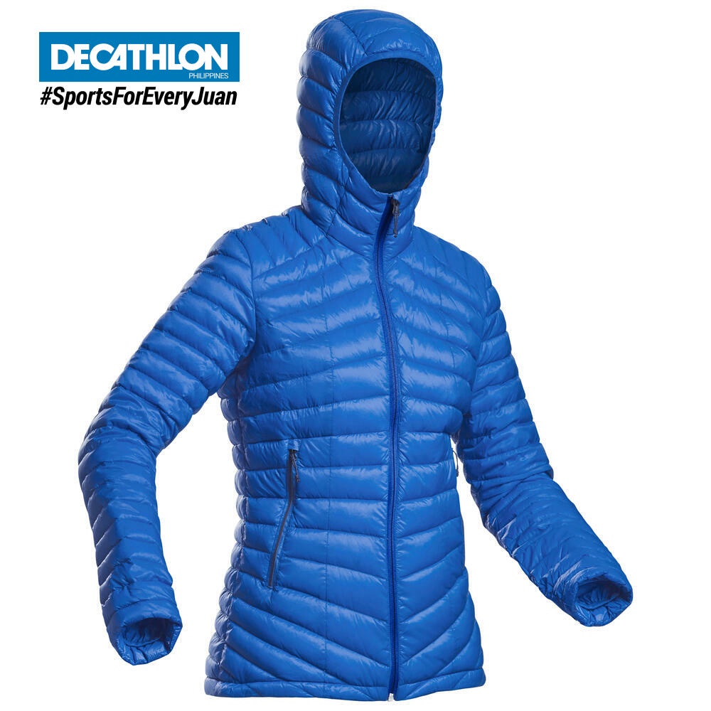 Decathlon Trek 100 m Size Pink Women Mountain Trekking Down Jacket