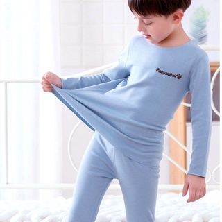 Children's Seamless Boys and Girls Underwear Set Fleece-Lined Baby