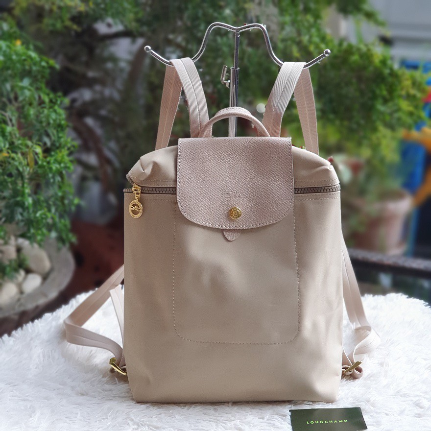 Longchamp backpack top beige