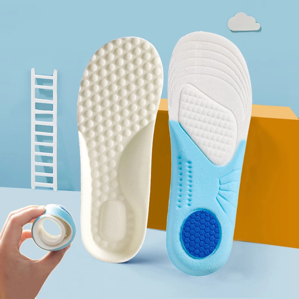 1 Pair Children Memory Foam Insoles Tailable High Elastic Breathable ...