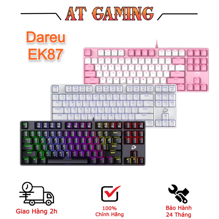 Dareu EK87 Mechanical Gaming Keyboard (Blue / Brown / Red D switch
