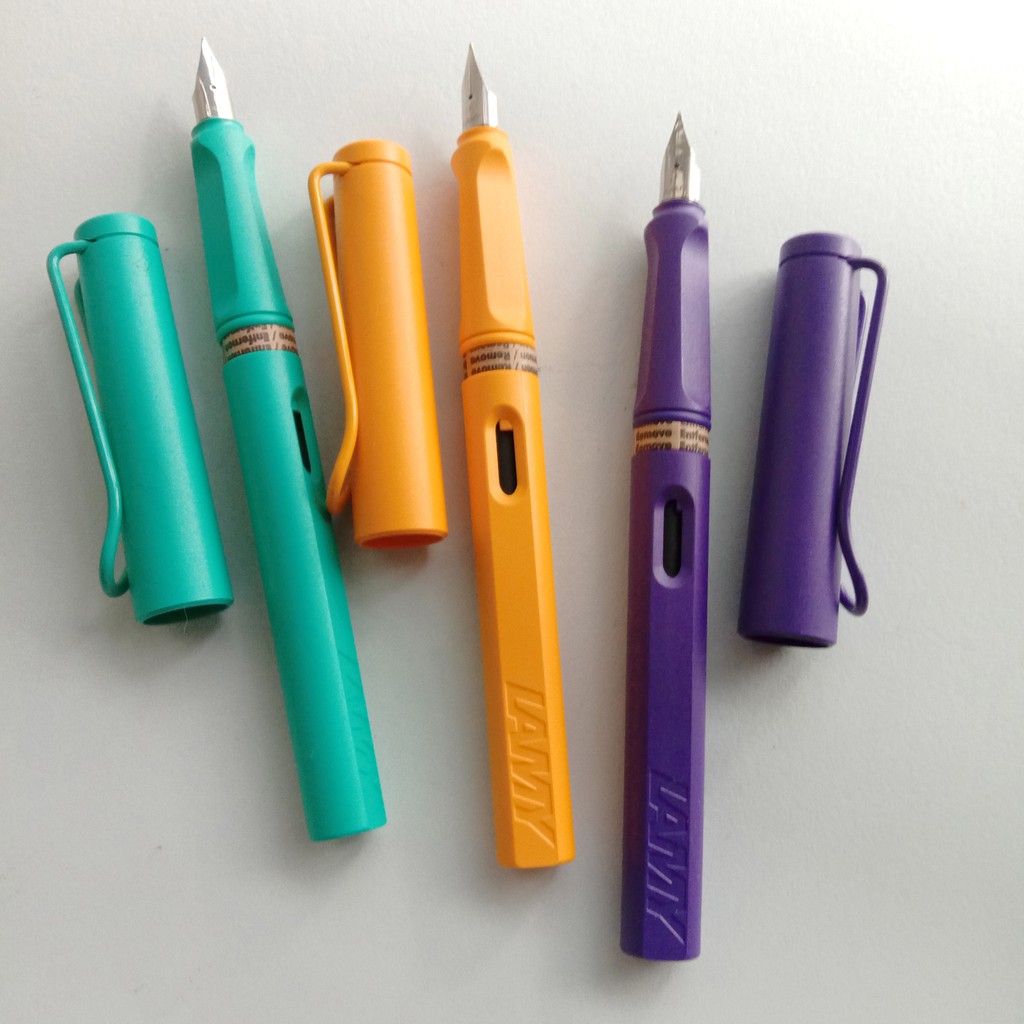 LAMY Safari 2020 Limited Edition Fountain Pen — Mango / Aquamarine ...