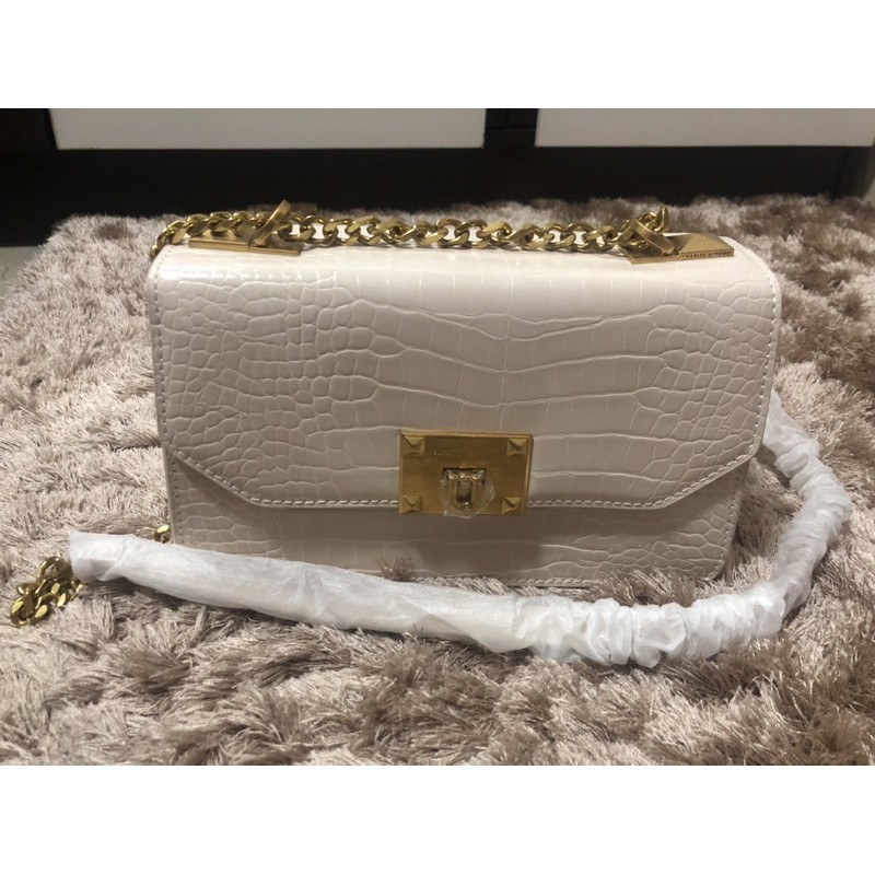 Charles and keith white sling bag new arrivals