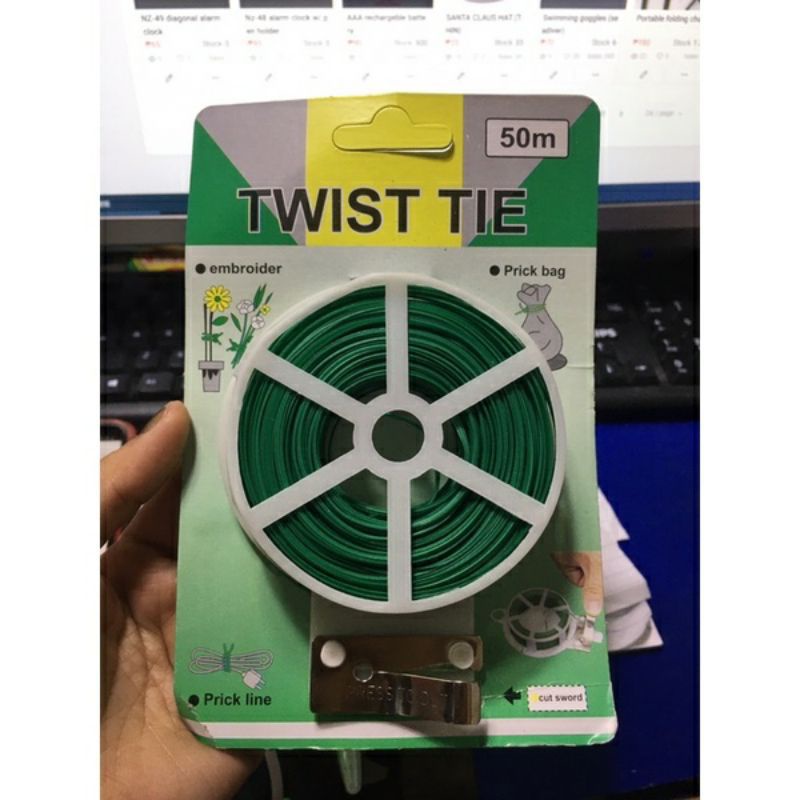 Plastic Twist Tie Wire Spool With Cutter | Shopee Philippines