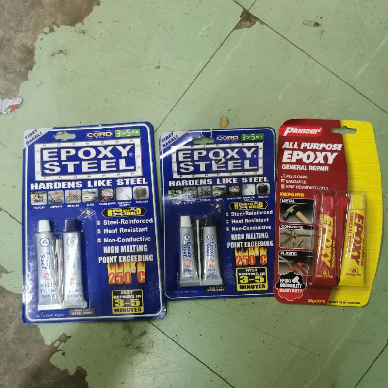 CORD epoxy steel all purpose 15g,& 40g Hardens like steel!! Shopee
