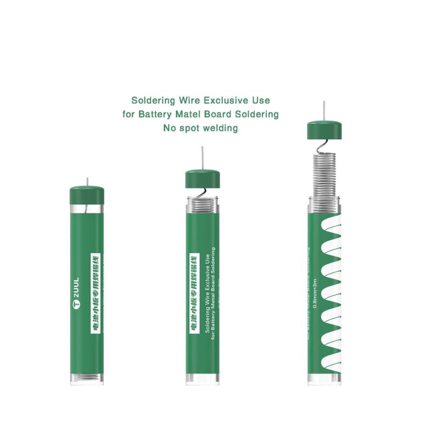 2UUL SC39 Soldering Tin Wire for Battery Metal Board Soldering 0.8mm*3m