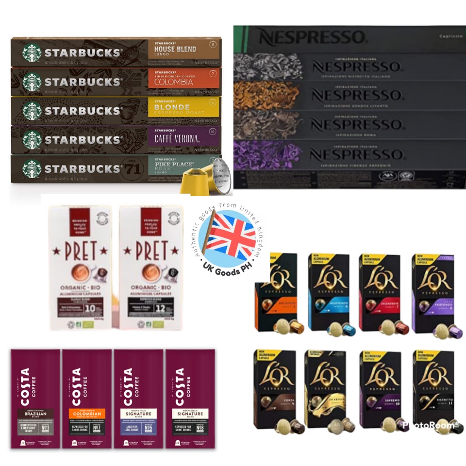 Starbucks Nespresso, Friends Nespresso, Costa, Asda Nespresso Original 