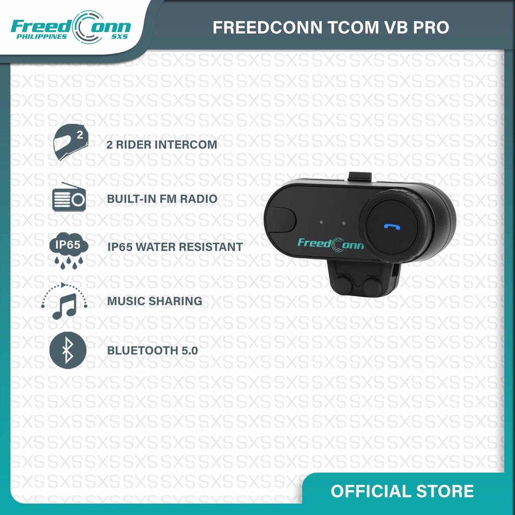 PRE ORDER FreedConn TCOM-VB PRO Bluetooth 5.0 Motorcycle Intercom ...