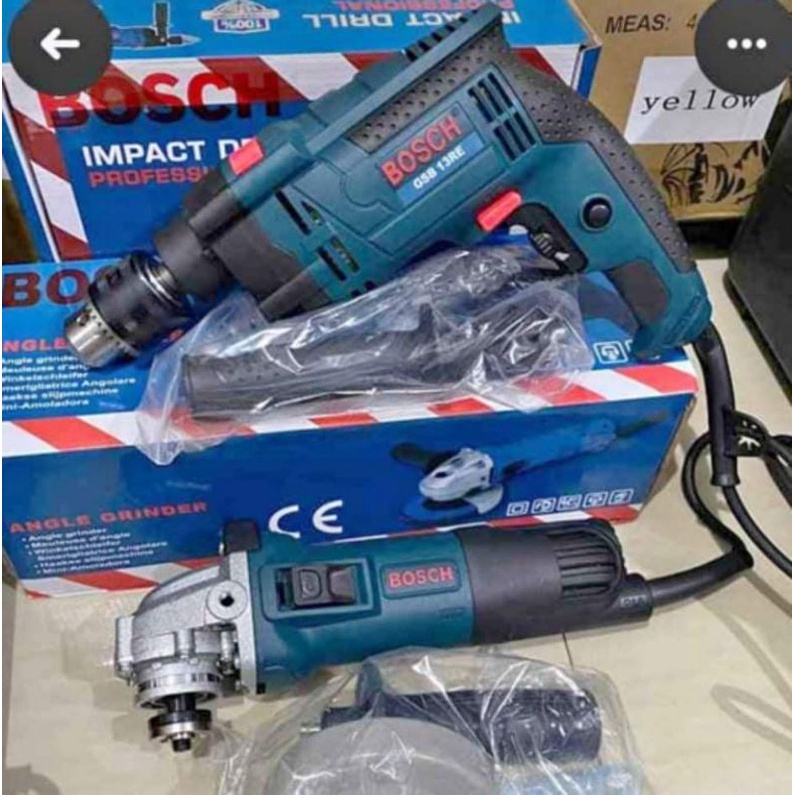 Set Bosch drill and grinder heavy duty germany made Shopee Philippines