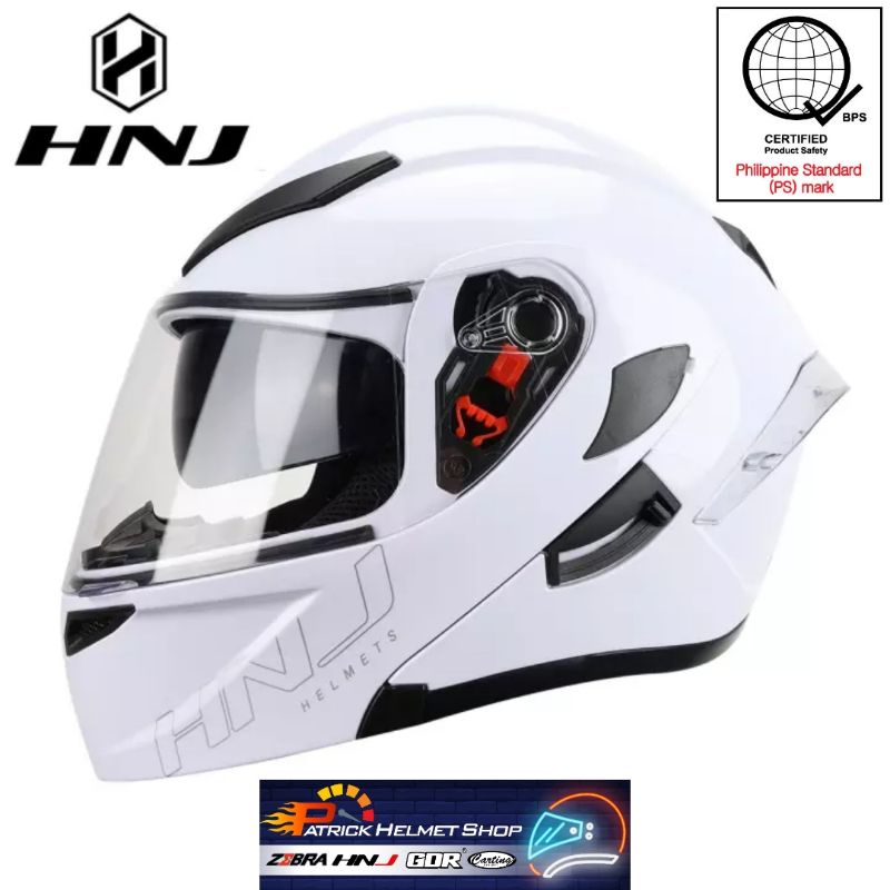 Cod Hnj New Design Full Face Dual Visor Modular Helmet Shopee