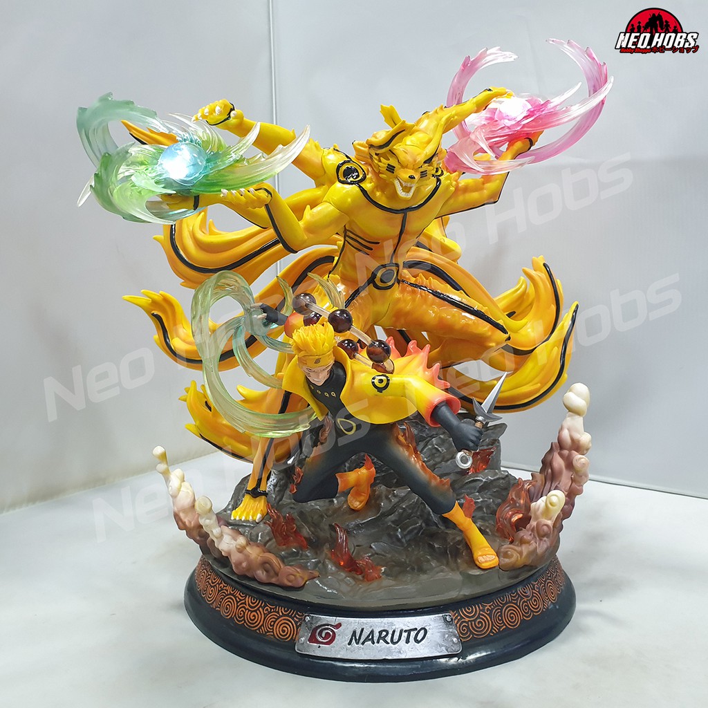 GK TS KO Naruto Uzumaki Kurama w/ LED PVC Statue Shopee Philippines