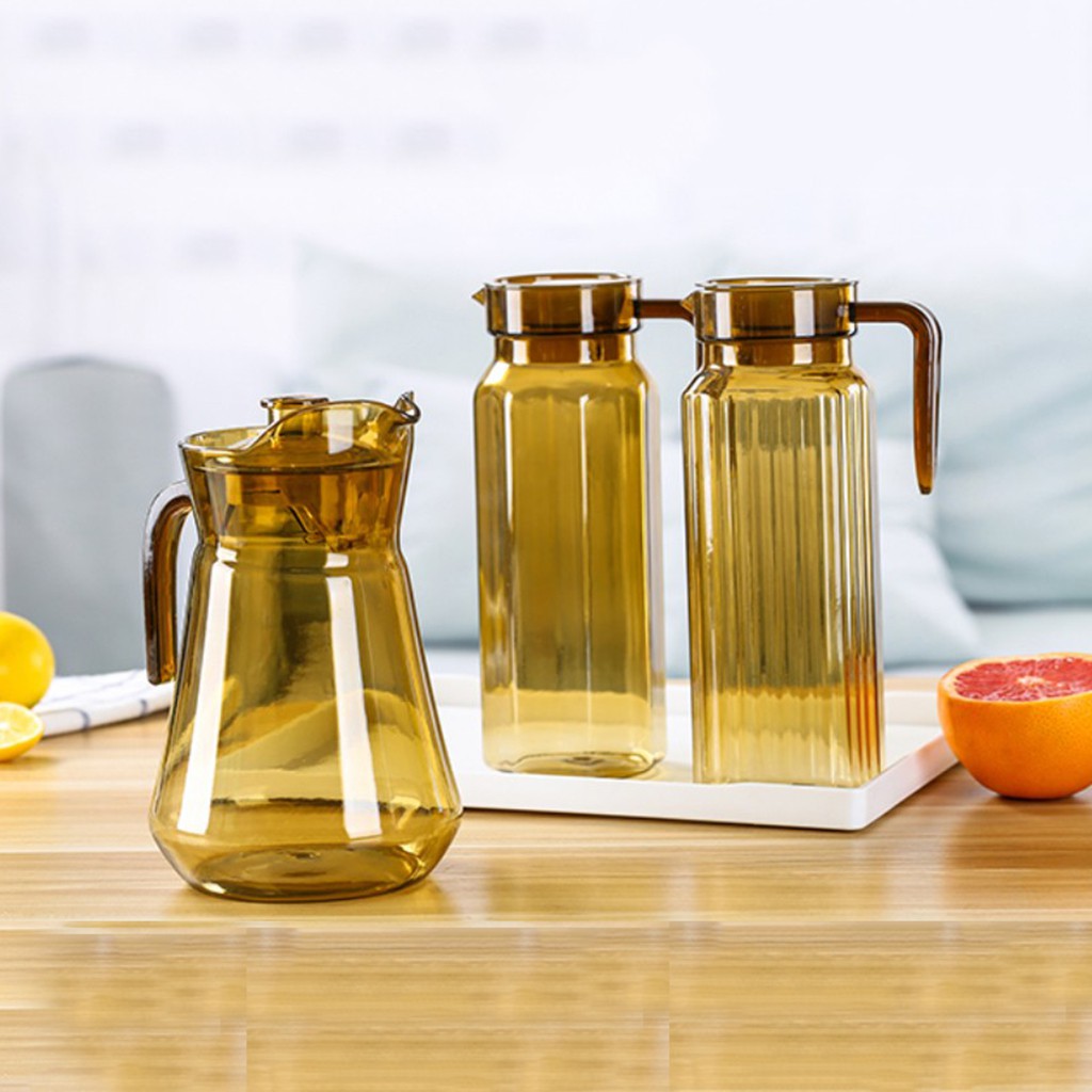 1100ML/1500ML Acrylic Water Pitcher with Lid, Jug for Hot/Cold Water ...