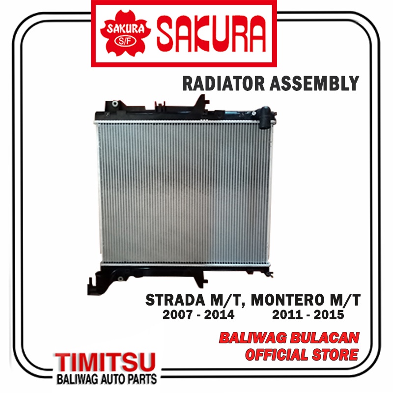 RADIATOR ASSEMBLY MITSUBISHI STRADA 2007-2014 MONTERO 2011-2015 MANUAL ...