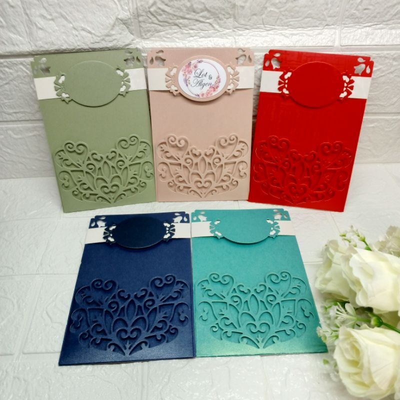 ️pretty paper ️ invitation cover 4*6(4r) pocket heart | Shopee Philippines