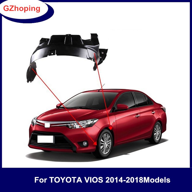Auto Front Inner Fender liner For Toyota Vios Third Generation gen 3 2014 2015 2016 2017 2018