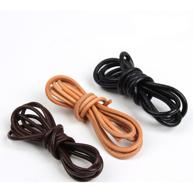 5m/Bag Cowhide Rope diy Jewelry Accessories Black Brown Natural Color ...