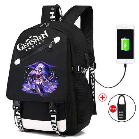 Anime Genshin Impact Cosplay Backpack Sharingan Student School Shoulder ...