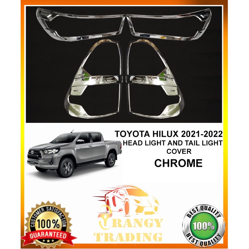 Toyota Hilux / GR 2021 to 2023 Headlight and Taillight cover chrome