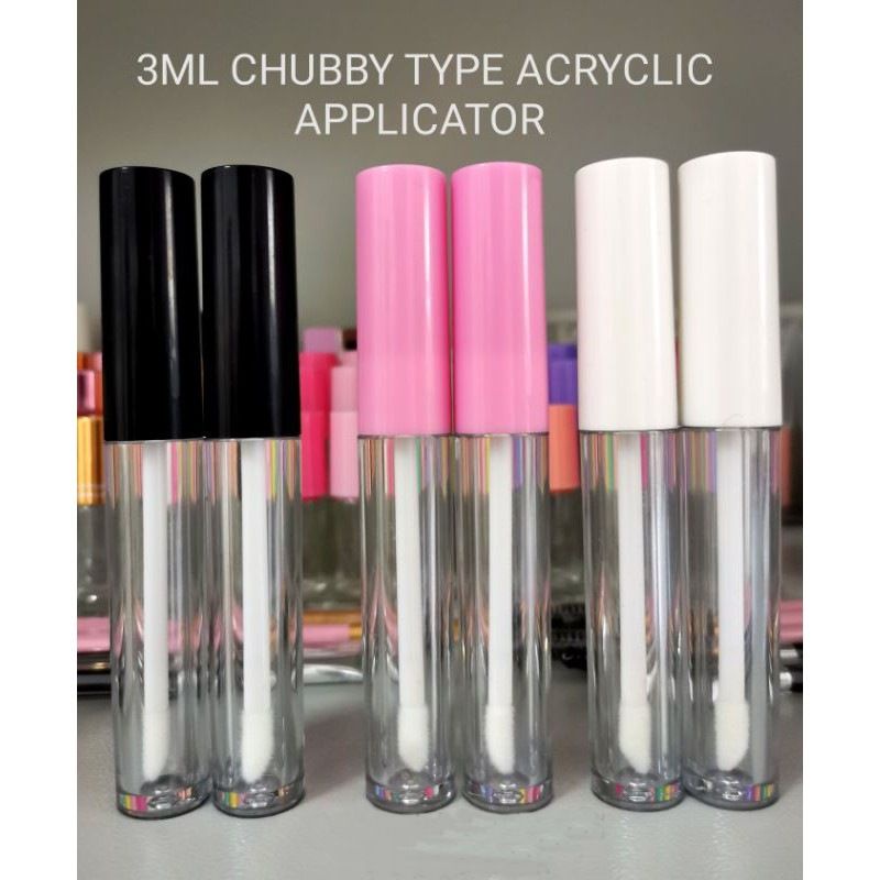 3ml labial Acrylic lip Applicator (CHUBBY TYPE) | Shopee Philippines