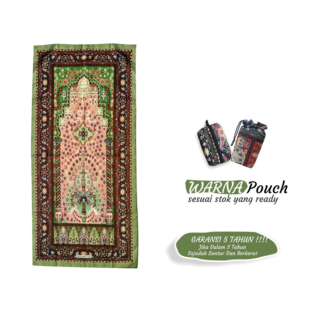HIJAU Batik Prayer Mat Mini Prayer Prayer Mat with Green Jasmine Motif ...