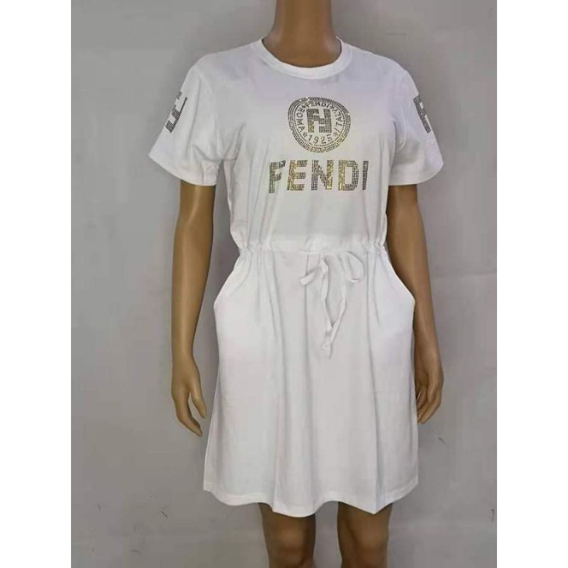 fendi Plus Size dress with pocket | Shopee Philippines