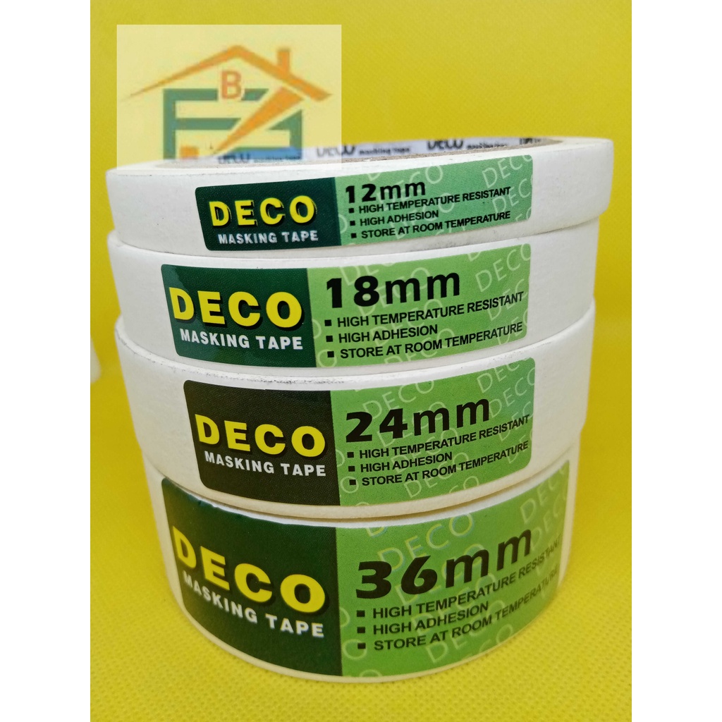 DECO MASKING TAPE Sizes 12mm (1/2