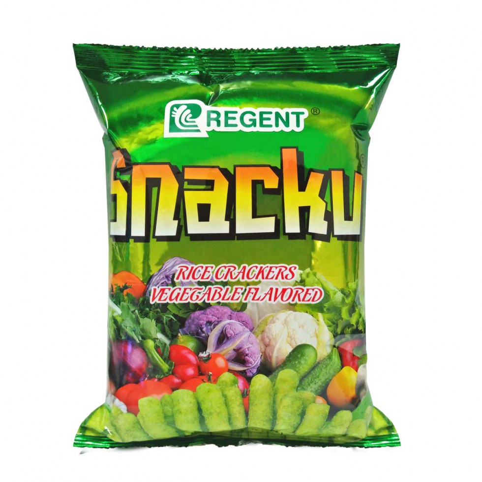 Regent Snacku Rice Crackers Vegetable Flavored 60g Shopee Philippines