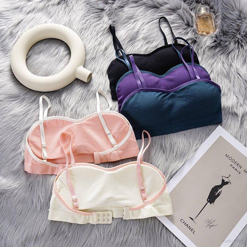 SPOT Teens Underwear student Korean tube top small chest gathered no