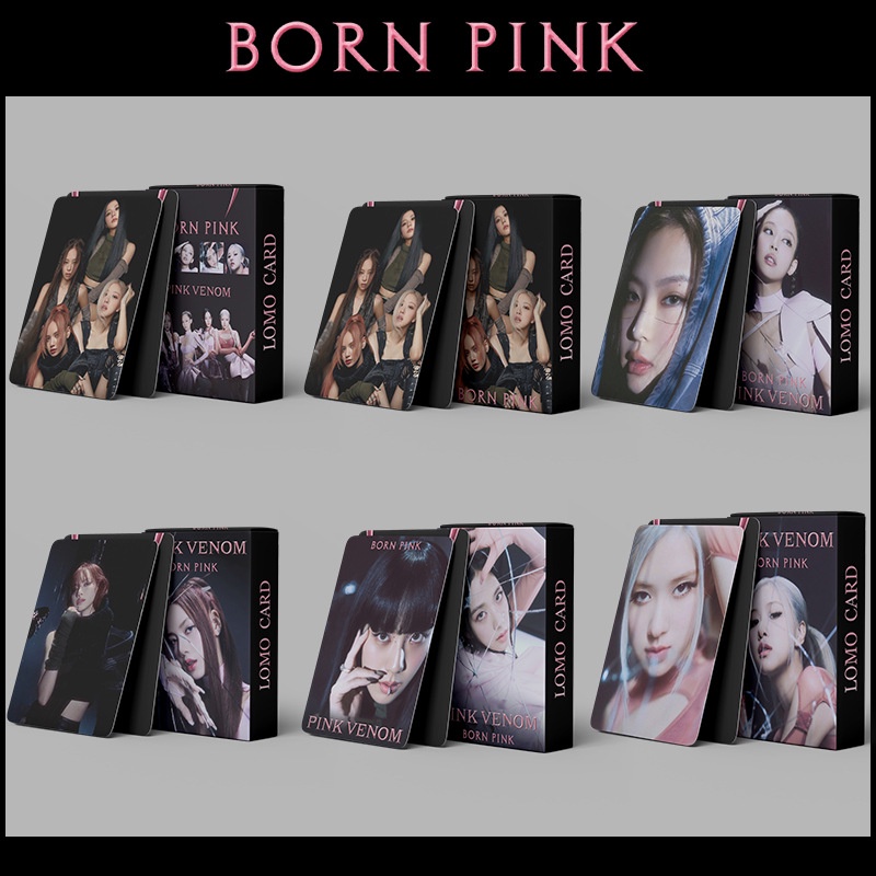 53pcsbox Blackpink Photocards Pink Venom Album Lomo Card Lisa Jennie