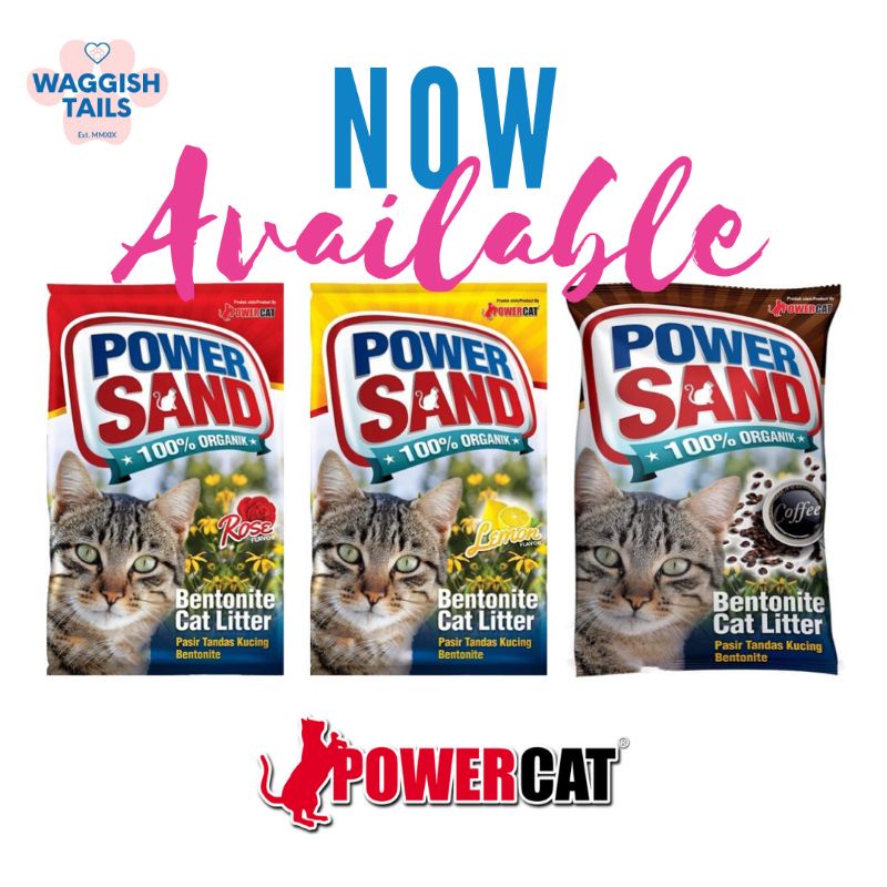 Power Sand Bentonite Cat Litter Sand by Power Cat (500g/1kg repacked
