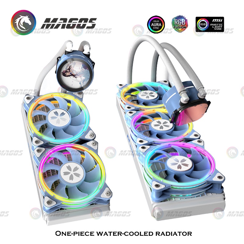 ZEAGINAL YESTON Sakura Hitomi 240/360 AIO CPU Cooling Kit All-in-one  Water-Cooled CPU Radiator 900-1800RPM 5V 3Pin SYNC | Shopee Philippines