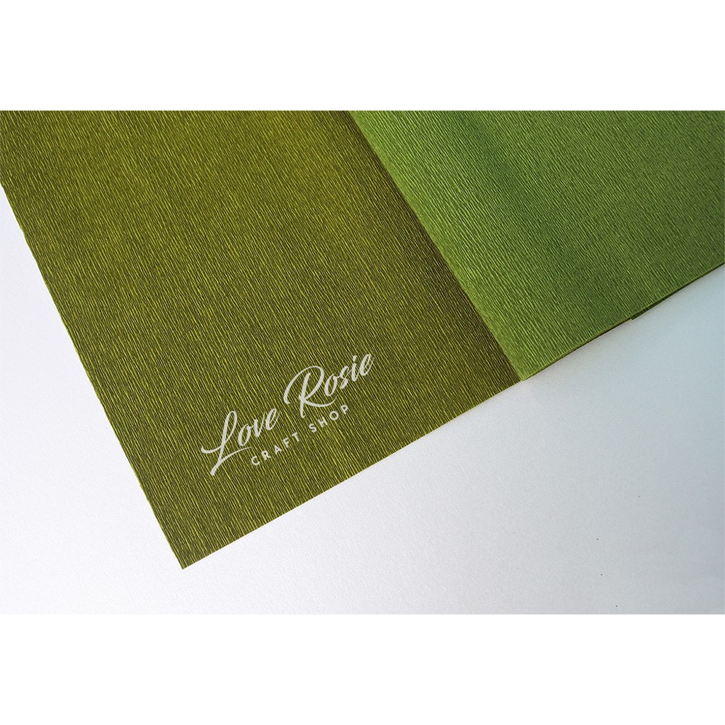 Doublette Crepe Paper for Paper Flower Green Palette (from Germany