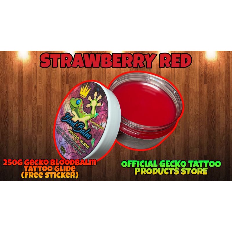 gecko's blood balm & tattoo glide 100g or 250g ointment and aftercare ...