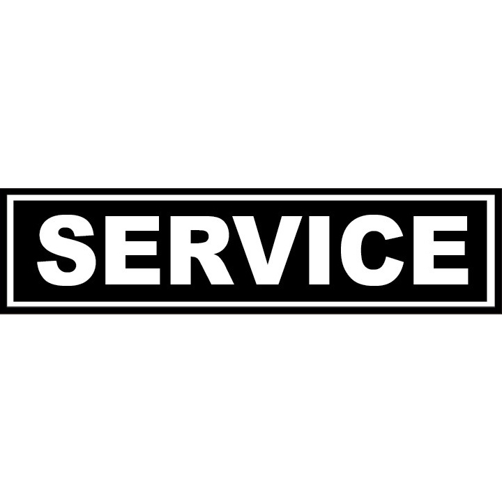 Service Sticker for Jeep and Tricycle Waterproof Laminated | Shopee ...