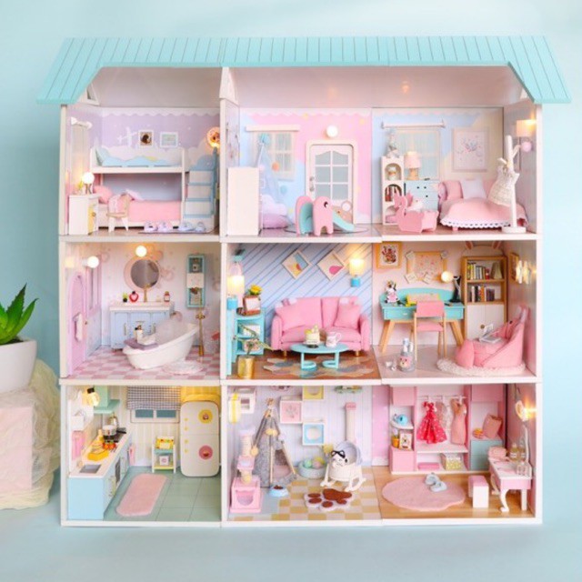9 in 1 DIY STACKABLE MINIATURE DOLLHOUSE