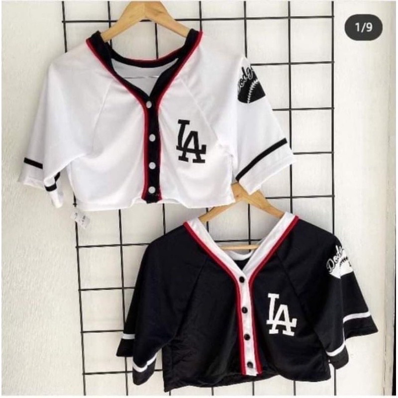 Football Baseball Basketball Laceball Jersey Vintage Jersey Crop Top LA  Croptop