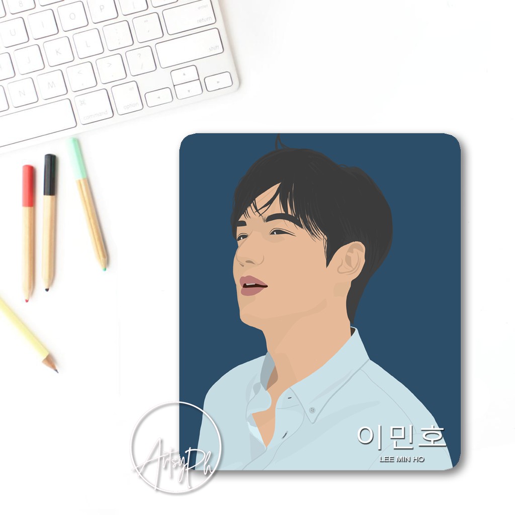 Artsy Mouse Pad (5mm Thick) - OPPA/KOREAN ACTORS VECTOR | Shopee ...